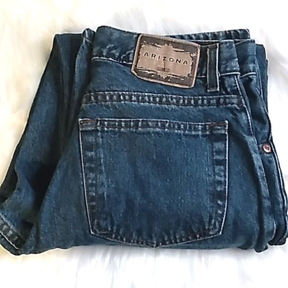 Arizona bootcut high waist relaxed blue jeans - Picture 2 of 11